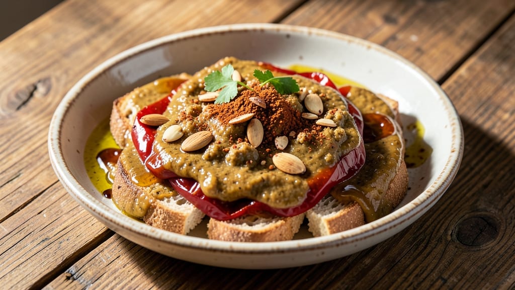 Almond Romesco Sauce Recipe: Nutty-Smoky Crunch Over Roasted Veggies