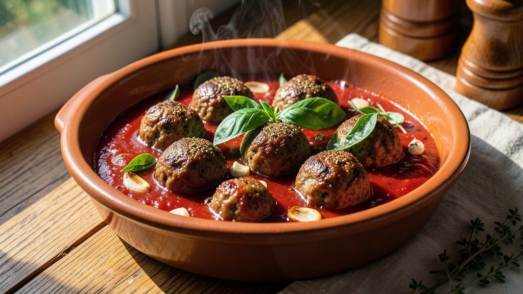 Authentic Meatball Sauce Recipe: Slow-Simmered Tomato Richness With Hidden Vinegar Brightness