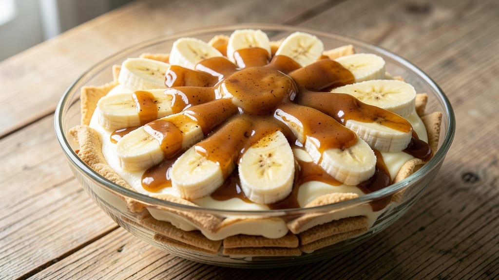 Banana Pudding With Caramel Sauce Recipe: Vanilla Wafer Layers Drowned in Gooey Sauce