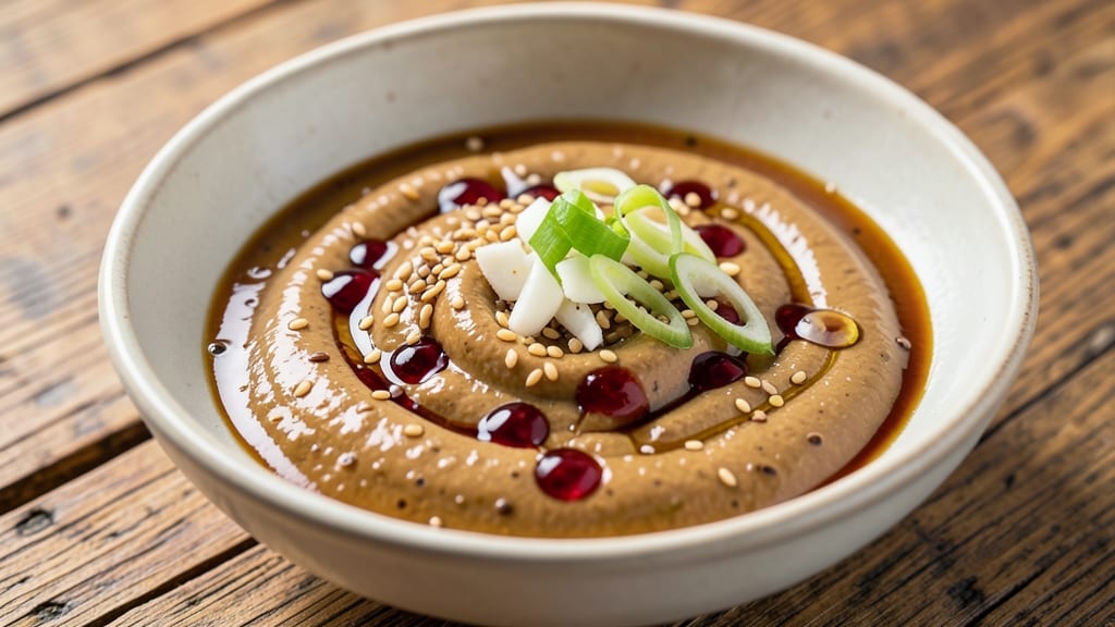 Asian Sesame Sauce Recipe: Nutty Richness With Crunchy Celery Crown Topping