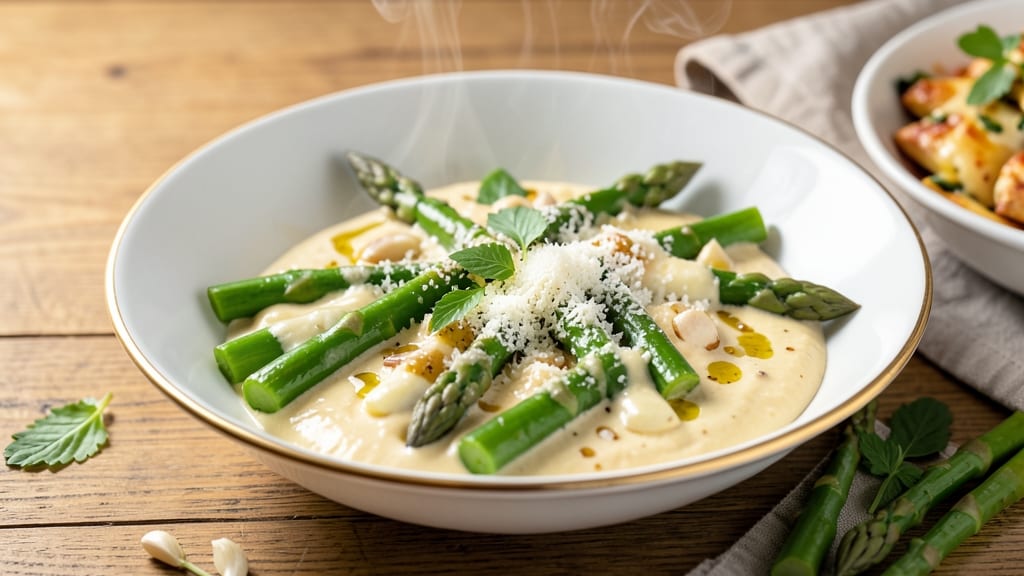 Asparagus Alfredo Sauce Recipe: Earthy Greens Blended Into Creamy Pasta Perfection